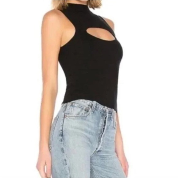 NWOT by the way Joseline cutout tank top black - Picture 2 of 8